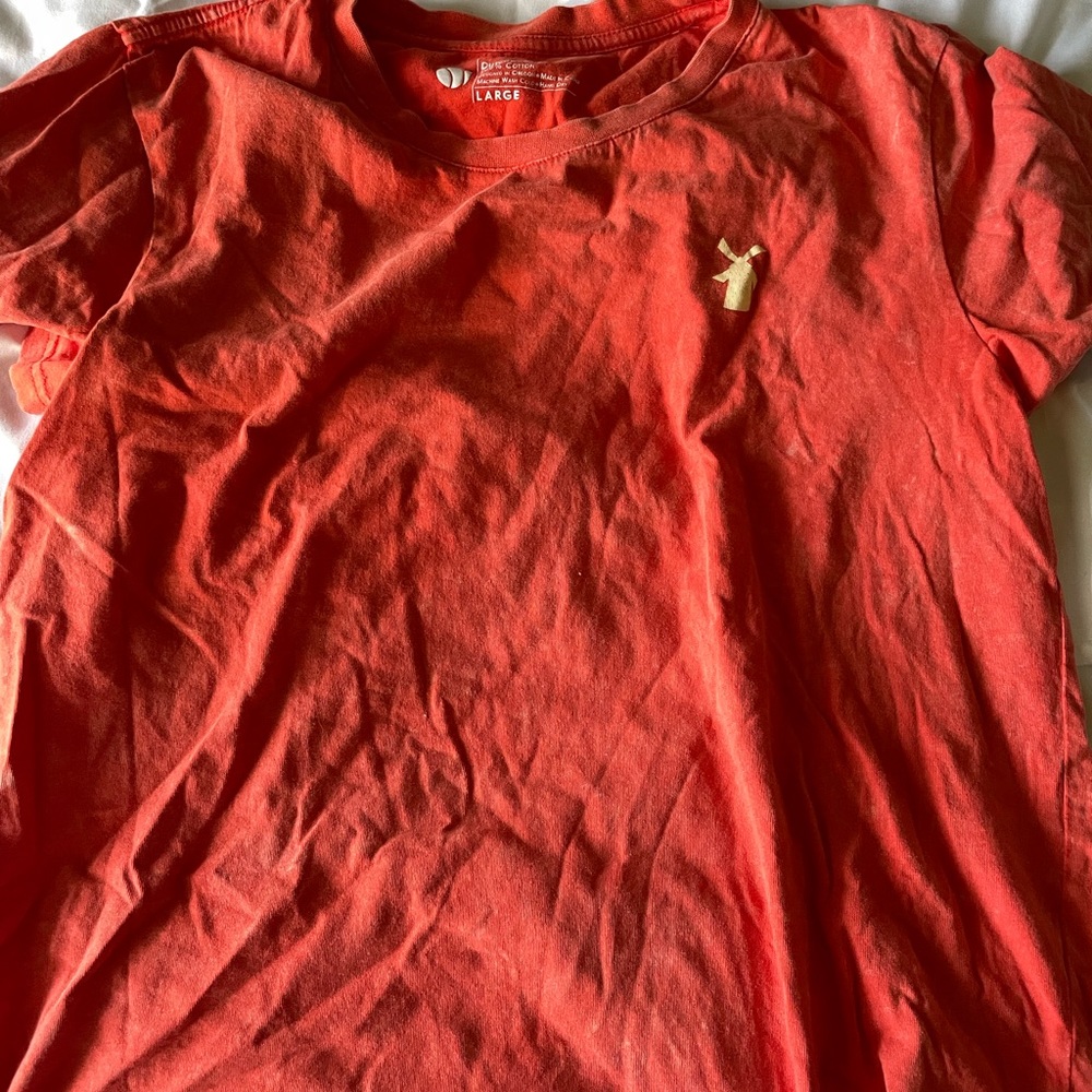 Orange Dutch Bros shirt